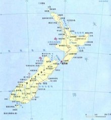 新西兰地图