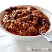 Chili con carne (墨西哥辣肉醬炖豆），简称“Chili＂