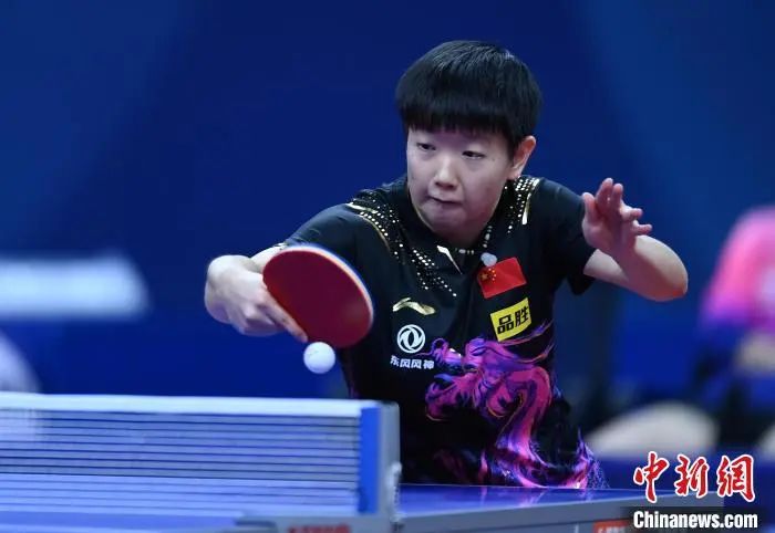 国乒“小魔王”孙颖莎。 安源 摄 国乒“小魔王”孙颖莎。 安源 摄