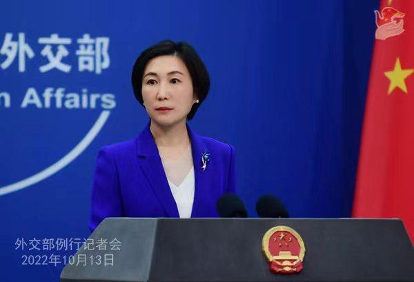 外交部发言人毛宁。 薛伟 摄 外交部发言人毛宁。 薛伟 摄