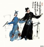 <b>周末有戏·段昭南戏剧人物画百戏图京剧《武松.打店》</b>